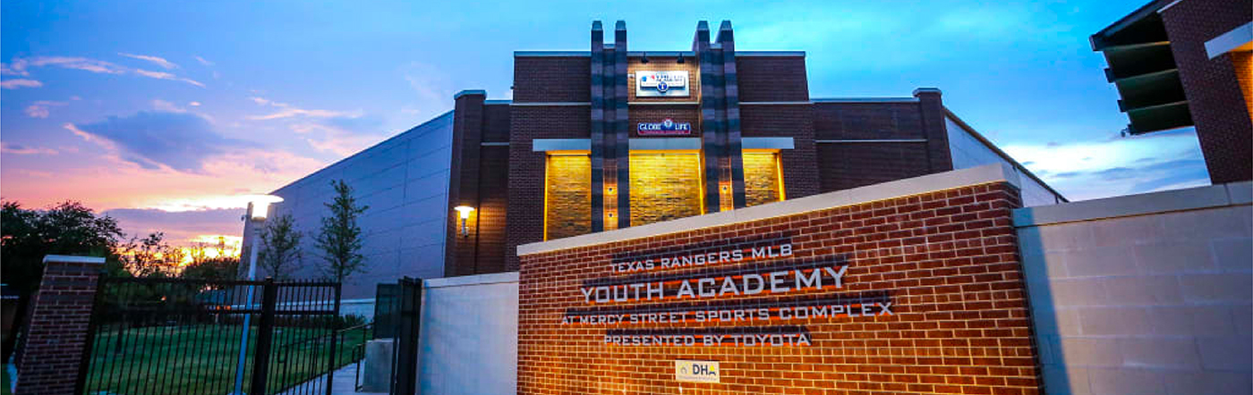 Photo of the Texas Rangers MLB Youth Academy exterior